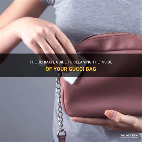 how to clean the inside of your gucci purse